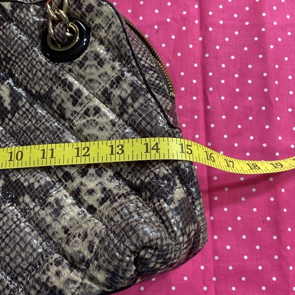 Kate Spade Gold Coast Georgina Snakeskin Quilted Chain Strap - Picture 13 of 14